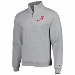 League Collegiate Wear Men's Heather Gray Alabama Crimson Tide Stack Essential Fleece Quarter-Zip Sweatshirt 8 League Collegiate Wear Men's Heather Gray Alabama Crimson Tide Stack Essential Fleece Quarter-Zip Sweatshirt -Nike Sales Store DSCO1154096497 1927 ALT2