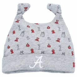 New Era Newborn & Infant Heather Gray Alabama Crimson Tide Critter Cuffed Knit Hat