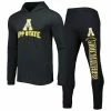 Concepts Sport Men's Black/Charcoal Appalachian State Mountaineers Meter Pullover Hoodie & Joggers Sleep Set -Nike Sales Store DSCO1154356315 1007