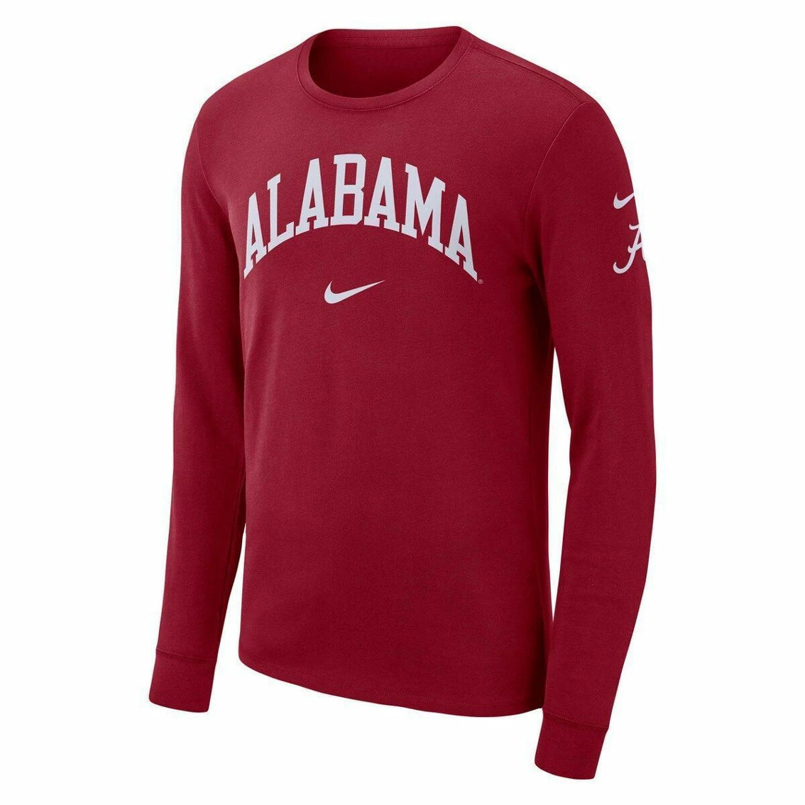 Nike Men's Crimson Alabama Crimson Tide Arch 2-Hit Long Sleeve T-Shirt 5 Nike Men's Crimson Alabama Crimson Tide Arch 2-Hit Long Sleeve T-Shirt - Image 3