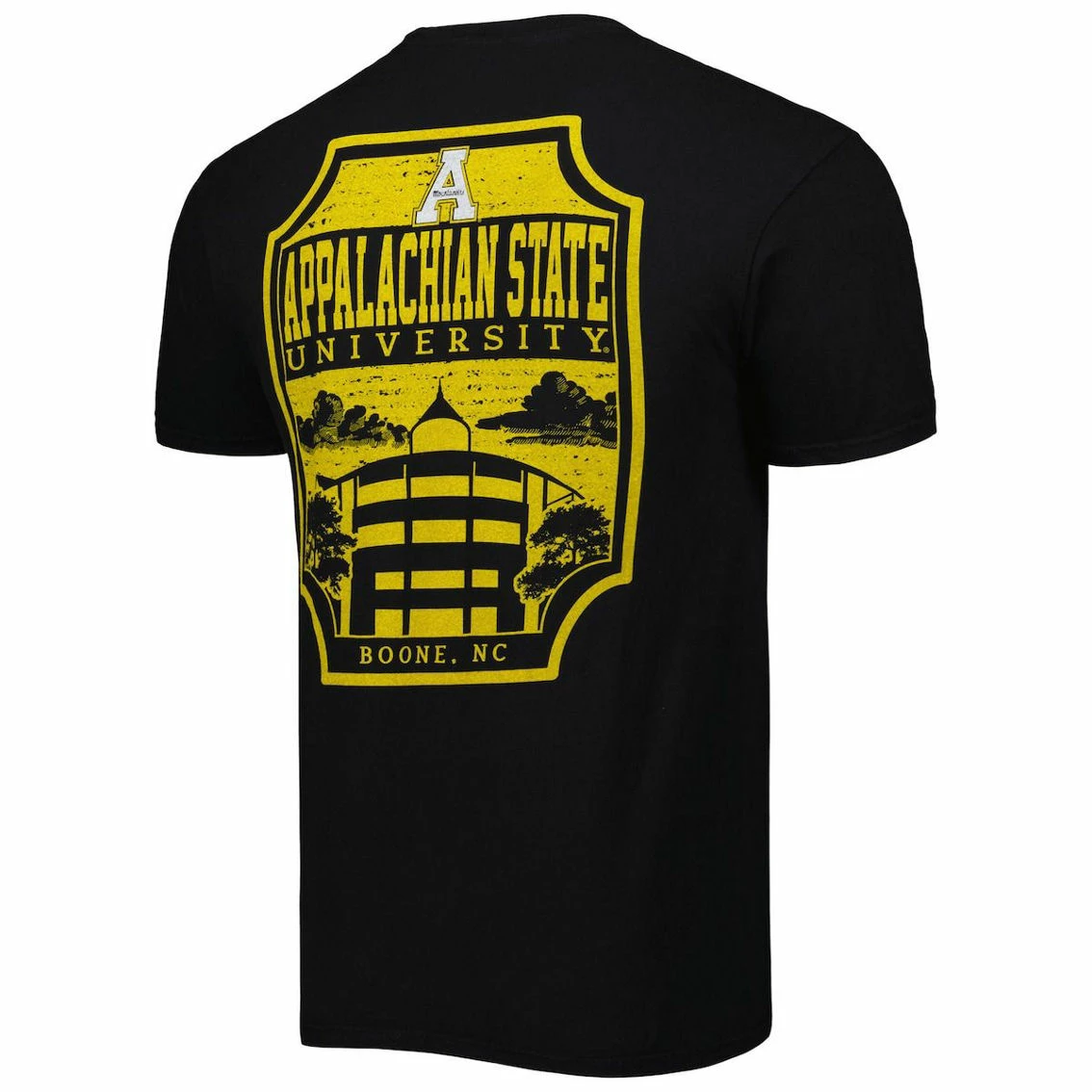 Image One Men's Black Appalachian State Mountaineers Logo Campus Icon T-Shirt 6 Image One Men's Black Appalachian State Mountaineers Logo Campus Icon T-Shirt - Image 4