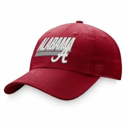 Nike Sales 34 Top Of The World Men's Crimson Alabama Crimson Tide Slice Adjustable Hat