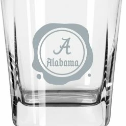 Logo Brands Alabama Crimson Tide 14oz. Frost Stamp Old Fashioned Glass