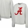Women's Gameday Couture Heather Gray Alabama Crimson Tide Chenille Patch Fleece Pullover Sweatshirt -Nike Sales Store DSCO1155769775 1927