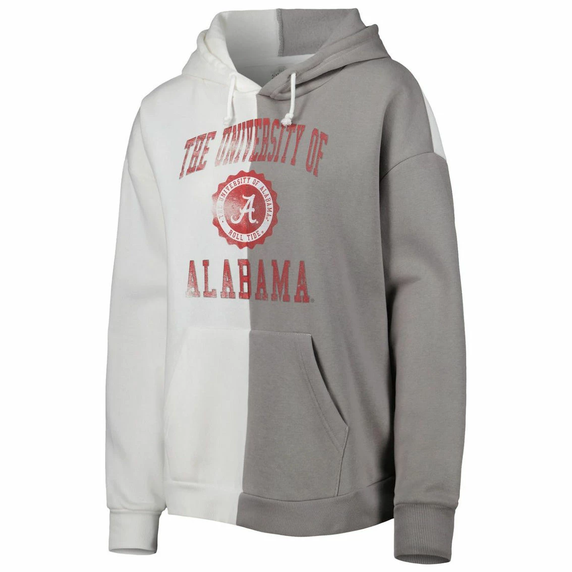 Gameday Couture Women's Gray/White Alabama Crimson Tide Split Pullover Hoodie 5 Gameday Couture Women's Gray/White Alabama Crimson Tide Split Pullover Hoodie - Image 3