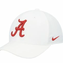 Nike Men's White Alabama Crimson Tide Classic99 Swoosh Performance Flex Hat