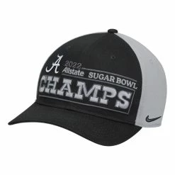 Nike Men's Black Alabama Crimson Tide 2022 Sugar Bowl S Locker Room CL99 Adjustable Hat