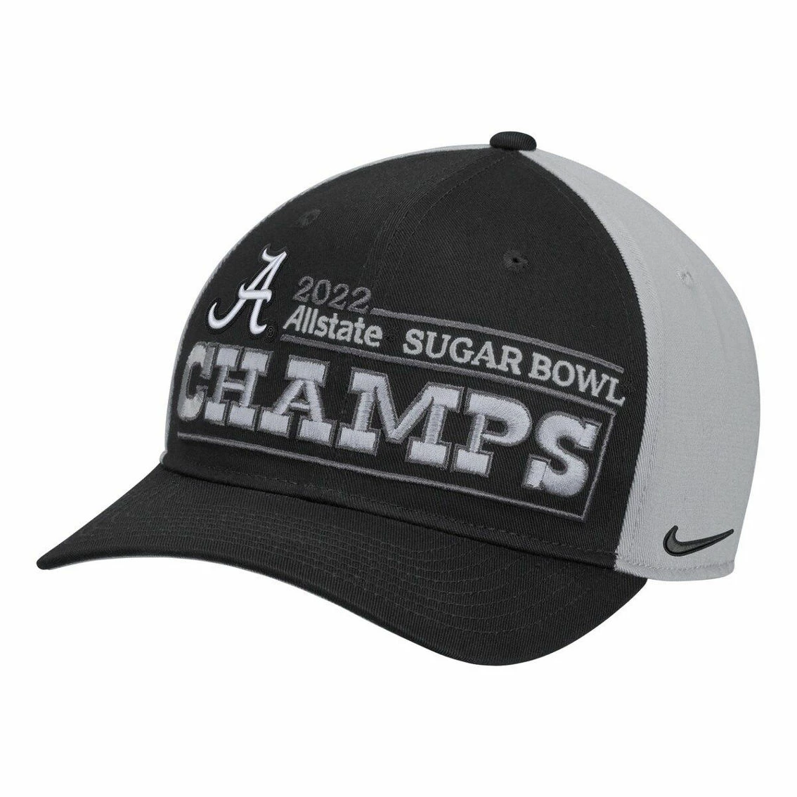 Nike Men's Black Alabama Crimson Tide 2022 Sugar Bowl S Locker Room CL99 Adjustable Hat 4 Nike Men's Black Alabama Crimson Tide 2022 Sugar Bowl S Locker Room CL99 Adjustable Hat - Image 2