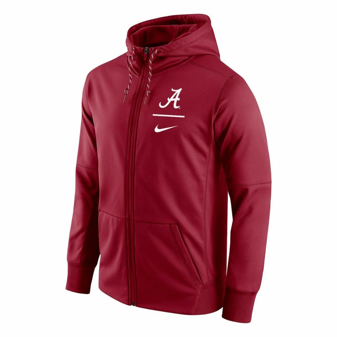 Nike Men's Crimson Alabama Crimson Tide Logo Stack Performance Full-Zip Hoodie 5 Nike Men's Crimson Alabama Crimson Tide Logo Stack Performance Full-Zip Hoodie - Image 3