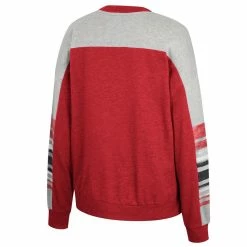Women's Colosseum Crimson/Heather Gray Alabama Crimson Tide Baby Talk Pullover Sweatshirt -Nike Sales Store DSCO1159474247 2840 ALT3