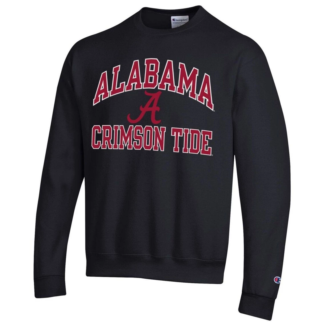 Champion Men's Black Alabama Crimson Tide High Motor Pullover Sweatshirt 5 Champion Men's Black Alabama Crimson Tide High Motor Pullover Sweatshirt - Image 3