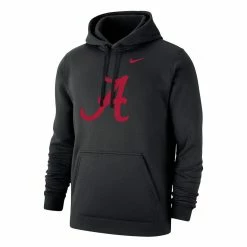 Nike Men's Black Alabama Crimson Tide Logo Club Pullover Hoodie -Nike Sales Store DSCO1159523719 1007 ALT2