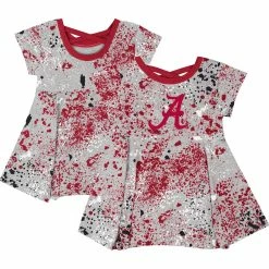 Girls Infant Colosseum Gray Alabama Crimson Tide Sweet Pea Dress