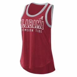 G-III 4Her By Carl Banks Women's Cardinal Alabama Crimson Tide Clubhouse Slub Tank Top