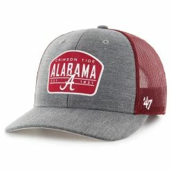 '47 Men's Charcoal Alabama Crimson Tide Slate Trucker Snapback Hat