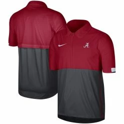 Nike Men's Crimson Alabama Crimson Tide Coaches Half-Zip Pullover Jacket -Nike Sales Store DSCO1161602553 2840 ALT1