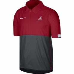 Nike Men's Crimson Alabama Crimson Tide Coaches Half-Zip Pullover Jacket -Nike Sales Store DSCO1161602553 2840 ALT2