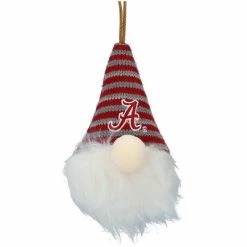 FOCO Alabama Crimson Tide Plush Striped Hat Gnome Ornament