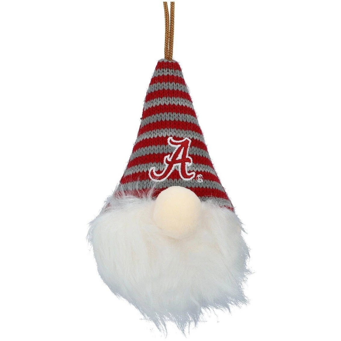 FOCO Alabama Crimson Tide Plush Striped Hat Gnome Ornament 4 FOCO Alabama Crimson Tide Plush Striped Hat Gnome Ornament - Image 2