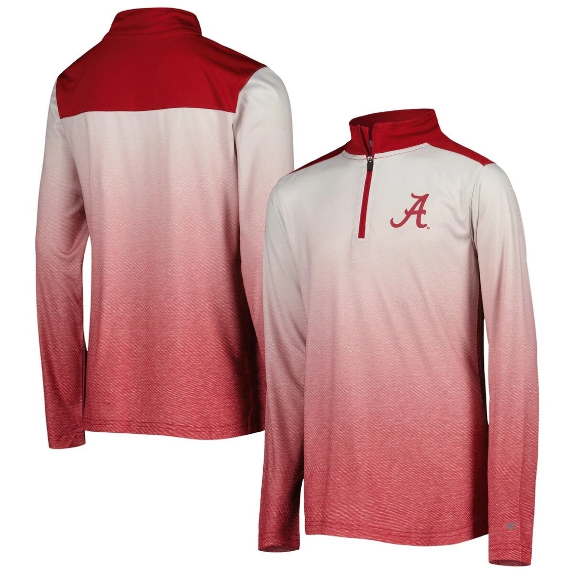 Colosseum Youth White/Crimson Alabama Crimson Tide Max Quarter-Zip Jacket 3 Colosseum Youth White/Crimson Alabama Crimson Tide Max Quarter-Zip Jacket